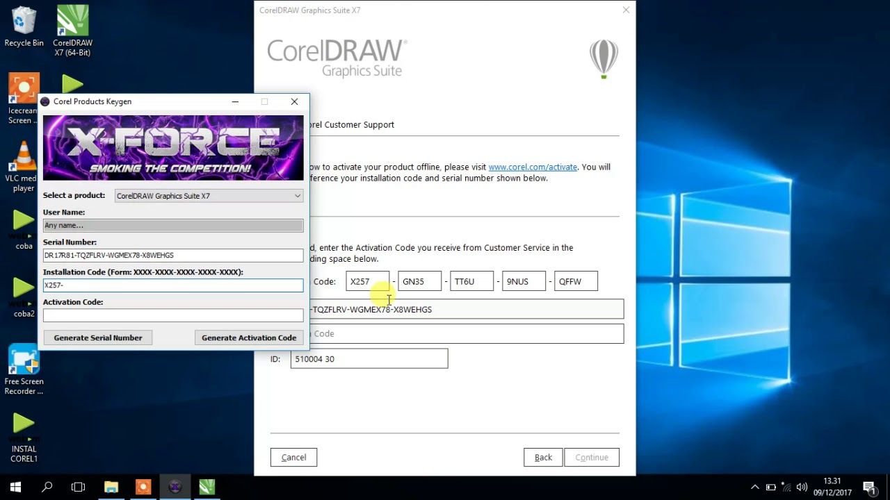 Install corel draw x8
